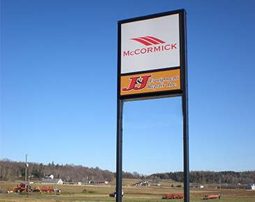 J&J Equipment Repair Outdoor Sign